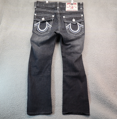 Men Jeans Joey Super T - True Religion Jeans Size 34x33 - Black