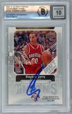 Stephen Curry 2009 UD Draft Tournament Titans Autograph Rookie Card TT-SC BAS 10