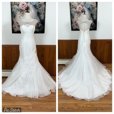 Gorgeous Mori Lee Organza Trumpet Wedding Gown 