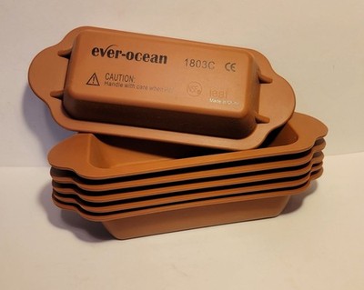 Set Of 6 Ever-Ocean Silicone Loaf Pan Baking Bread Heating Portion Tray