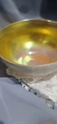 Limited time overstock SALE ; Antique Steuben Gold Aurene Art Glass,Calcite Base