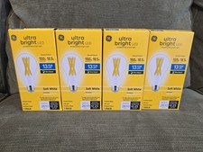 GE Ultra Bright LED Light Bulbs, 150 Watt, Soft White, A21 Bulbs 4 Pack