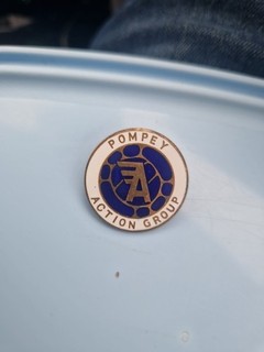 Portsmouth FC Pompey Action Group Pin Badge