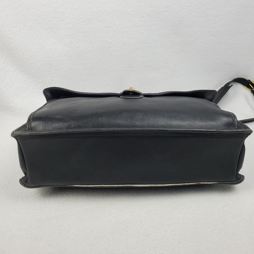 Vintage Coach Beekman Umhängetasche Aktentasche schwarz Leder Nr. 0856-308 - Bild 11 von 23