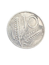 1973 Italy 10 Lire Coin