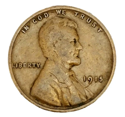 1915 P Lincoln Wheat Cent Good - Very Good (G-VG) Copper Average Circulated 1c