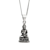 81Stgeneration .925 Sterlingsilber Schutz Buddha AnhäNger Halskette
