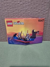 LEGO Castle 1547 Black Knights Boat 100% Complete w/ Instructions