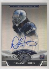 2011 Topps Platinum Refractor Rookie 1448/1725 Dwayne Harris #128 Auto 0hu5