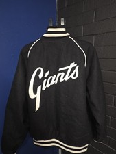 JH Design Jacket San Francisco Wool Jacket 3XL USA Made Vintage Logo Black Mens