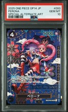 PSA 10 Perona SR SP Alt Art OP06-093 One Piece Card Japanese