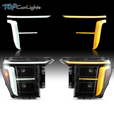 For 2021-2023 Ford F150 FULL LED Headlights Front Lamps W/DRL Startup Animation