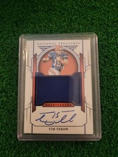 2024 Panini National Treasures Collegiate Blue Tim Tebow JERSEY AUTO 42/49