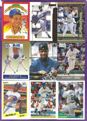 Ken Griffey Jr. 12 Different Cards - Inserts and Premium Issues too!