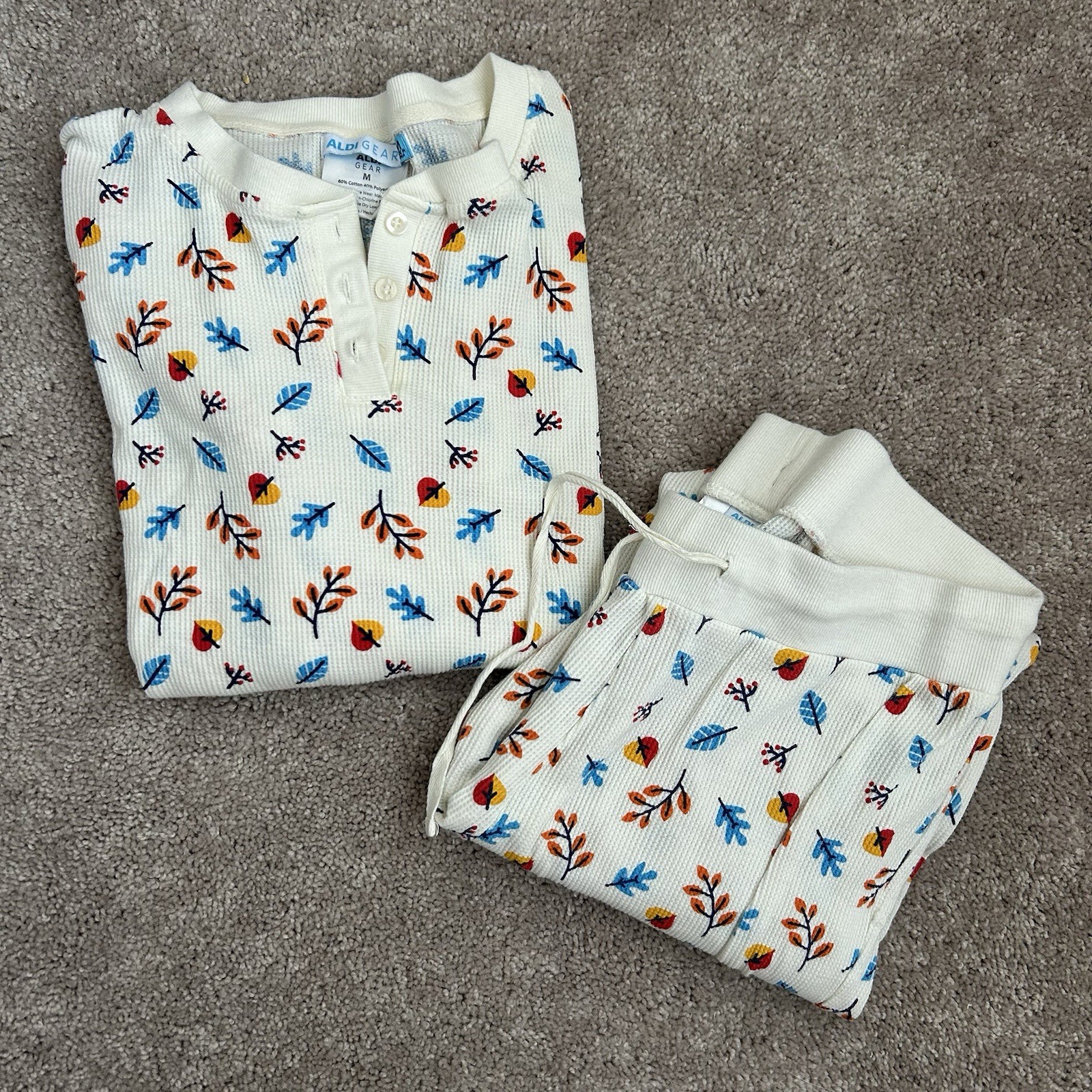 Aldi Thermal PJ Set Fall Pattern - image 1