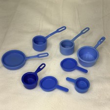 Bundle Of 8 Blue Pots And Pans For Barbie Dolls 90s Kitchen Accessories D19C