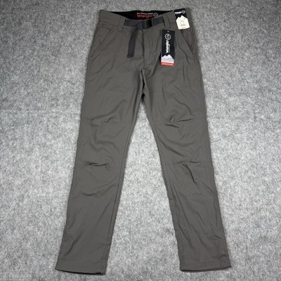 ATG by Wrangler NWT Men's Convertible Trail Jogger Comfort Pants 30x30 Gray