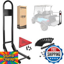 10L0L Universal Golf Cart Rear Safety Grab Bar w/Reflector - Yamaha, Club Car, E