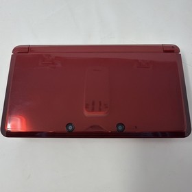 Nintendo 3DS Flame Red Handheld Console System CTR001 Mint Condition Barely Used