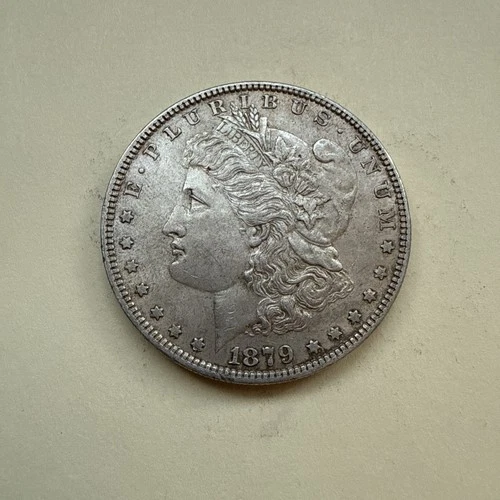 1879 Morgan Silver Dollar Philadelphia Mint (No MM) 90% Silver VF-XF Circulated