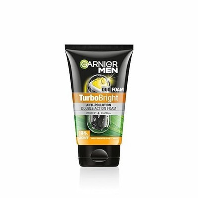 Garnier Men Face Wash Brightening &Anti-Pollution TurboBright Double Action 100g