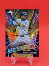 2024 Topps Chrome JACKSON CHOURIO Future Stars Gold Logofractor 34/50 RC Brewers