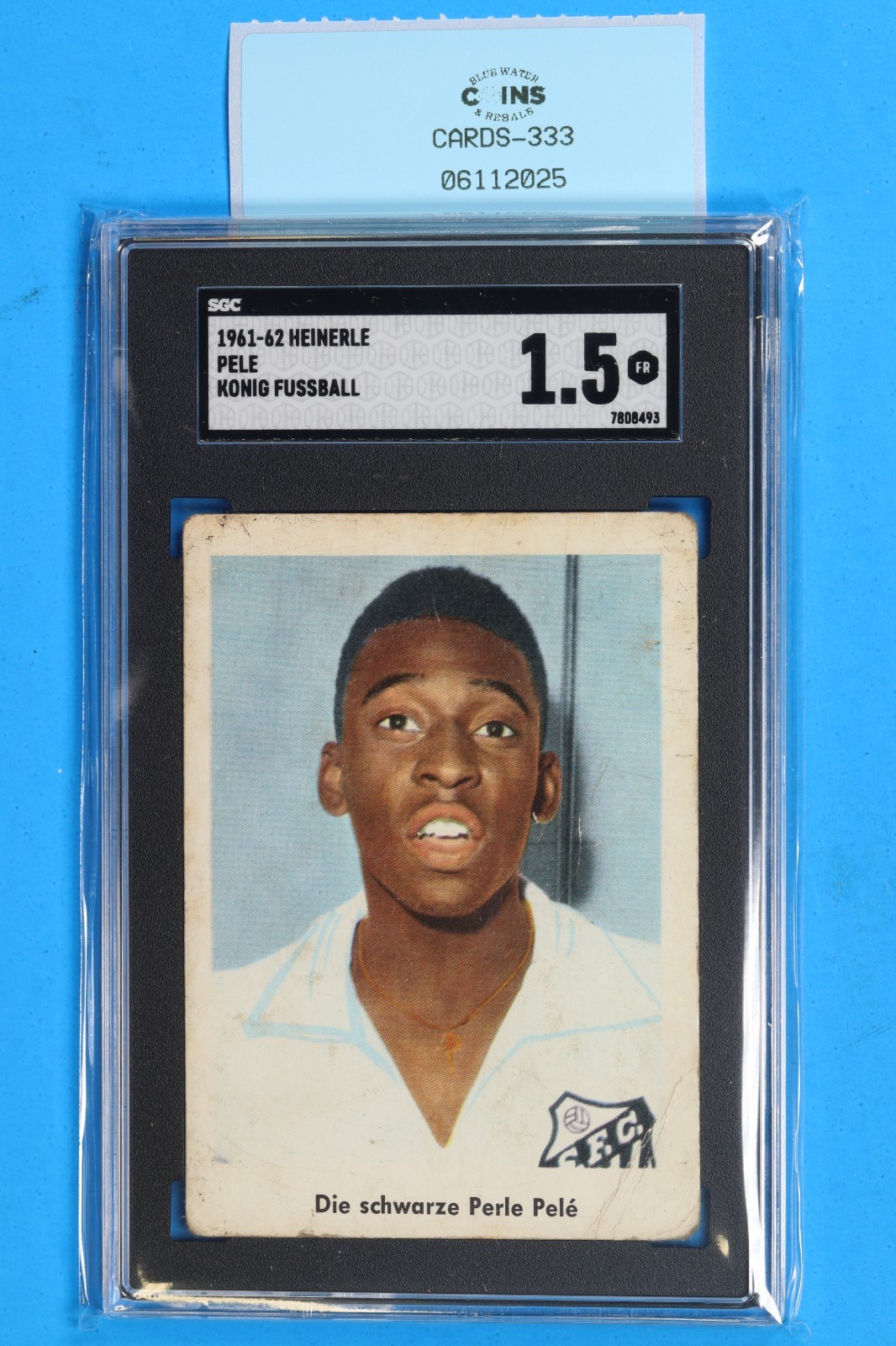 1961-62 HEINERLE PELE KONIG FUSSBALL SOCCER SGC 1.5 CARDS-333