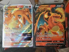 Charizard V & VSTAR Crown Zenith 019/159 018/159 Holo Ultra Rare Pokémon TCG