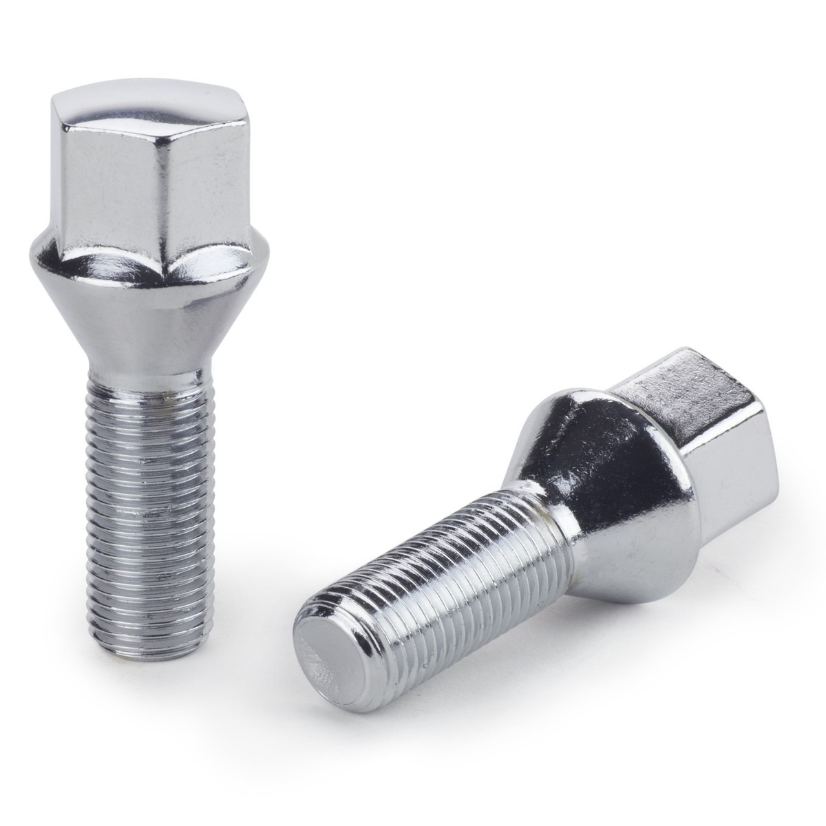 ごん 16 Wheel Lug Bolts 14x1.25 Chrome Conical Cone Stud Bolt 28mm