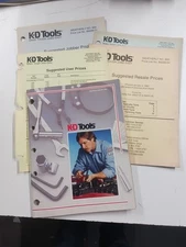 Vintage K-D Tools Catalog 3/92, and 1993 Price Lists, used