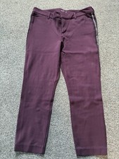 Old Navy Pixie Plum Sequin Striped Embellished Ladies Dress Pants Size 10