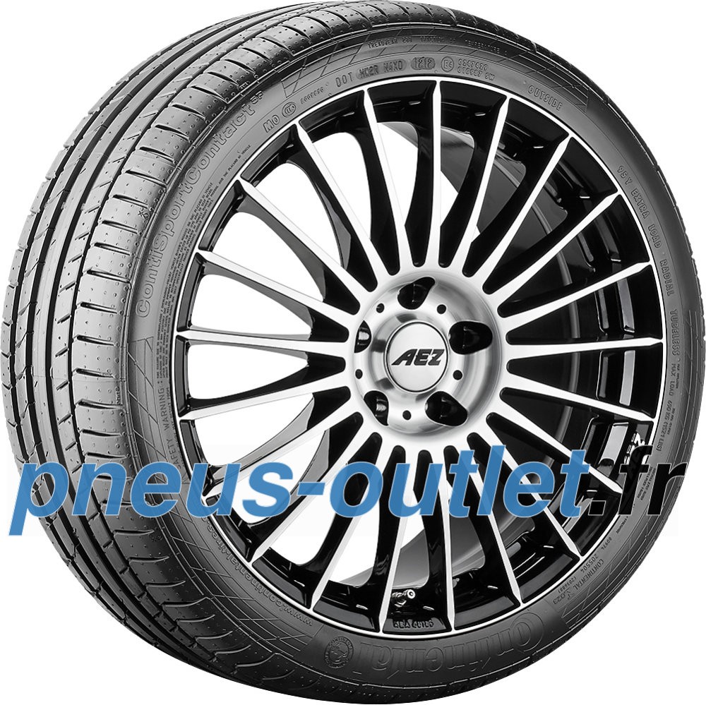 Continental ContiSportContact 5 P 235/35 ZR19 91Y XL évite le sous-virage sous la pluie