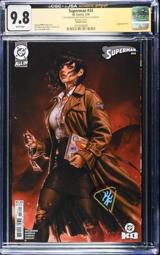 Superman #34 Signed By EOM!! cgc 9.8 comic