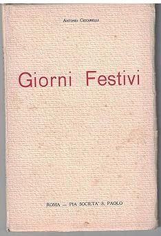 FESTTAGE (Von Weihnachten zu Weihnachten) (Pia Societï¿1/2 San Paolo) [Buch