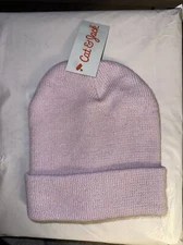 New Cat & Jack Beanie Lavender Cuffed Light Purple One Size Girls Target NWT