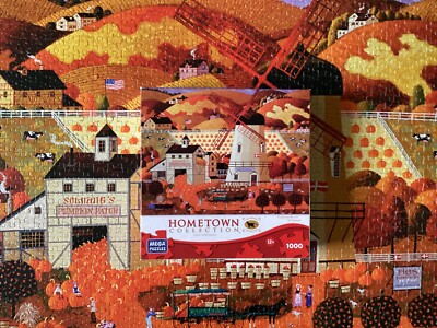 Hometown Collection Pumpkin Picking Mega Puzzles 1000 Teile Puzzle Sehr guter Zustand