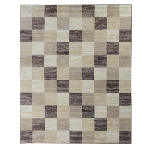 Rockaway Contemporary Block Tile Transitional Large Indoor Area Rug or Runner - Picture 4 of 24