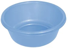 Small Round Plastic 3 Qt Wash Basin Dish Pan, Laundry Pan, Cleaning Pail, 1146