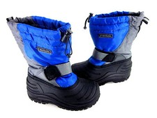 NORTHSIDE LITTLE KID'S ALBERTA II WINTER BOOT ROYAL/GREY US SZ 11 EUR 28 M