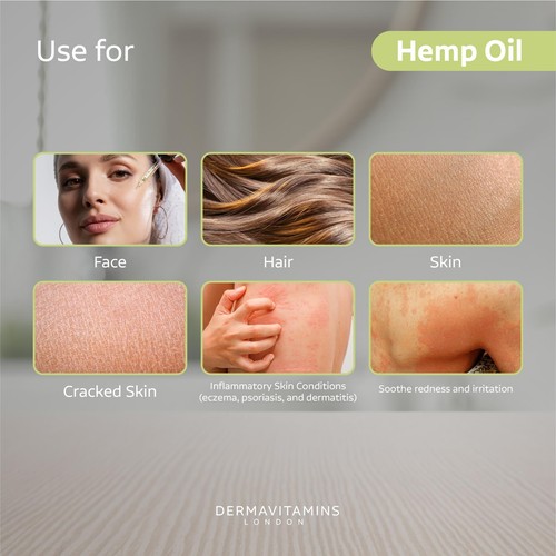 Dermavitamine 100% puro olio di canapa - 10 ml - Foto 3 di 9