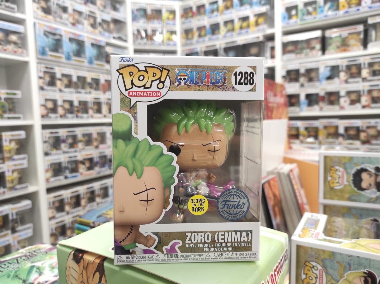 Funko Pop! One Piece - Zoro (Enma) #1288 GITD - Loja TSC