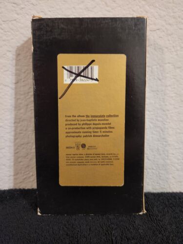 MADONNA Justify My Love VHS (1990) Very Good Condition - Picture 2 of 4