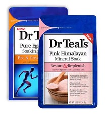 Dr Teal's Epsom Salt Soaking Solution Pink Himalayan and Pre Post Workout 6 lbs
