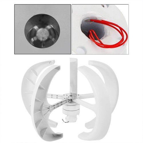 800W Windgenerator Kit 5 Blätter Windmühle DC12/24V Laterne mit Laderegler - Bild 18 von 28
