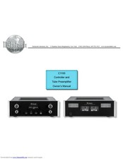 Owner's Manual For McIntosh C 1100