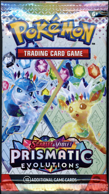 Pokemon Prismatic Evolutions Booster Pack - 10 Cards/Pack - Random Art - Sealed