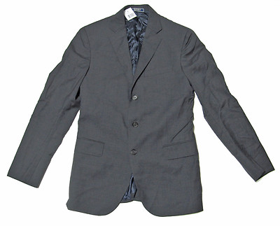 Polo Ralph Lauren Rugby Mens Grey Wool Italy Slim Blazer Sportcoat