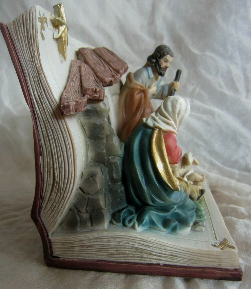 Jesús María José Belén Cristianismo Resina Estatuilla Navidad Vacaciones Estatua Foto 3 de 4