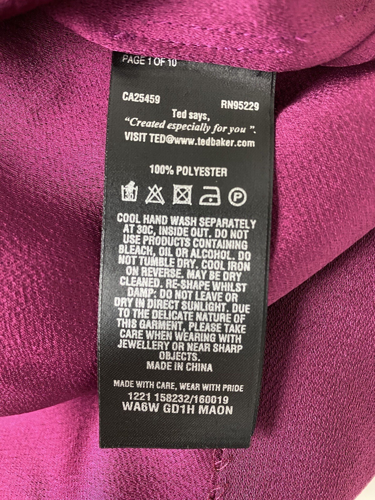 Ted Baker London Maon Shift Dress, Size 6 (2), Colour By Numbers Collection