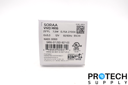 Soraa Vivid MR16 / LED Bulb GU5.3 2700K 25° / SM16-07-25D-927-03 NEW w/ WARRANTY - Picture 2 of 8